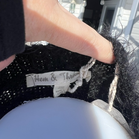 Hem & Thread Faux Fur Vest One Size New with Tags - Picture 3 of 3